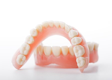 Upper and lower full denture