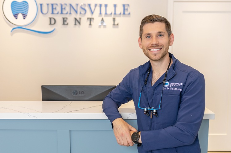 man smiling with veneers in East Gwillimbury   